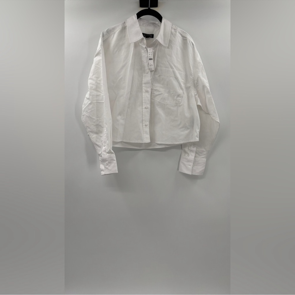 J.Crew Étienne cropped button-up shirt in cotton poplin - Picture 6 of 7
